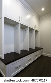 Custom Mudroom Built In Coat Rack 