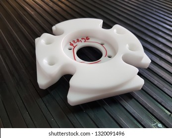 Custom Plastic Part Manufactured In CNC Milling Machine