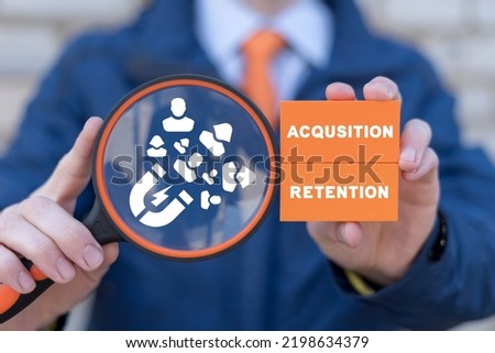 Customer acquisition and retention business marketing concept. Incentive and welfare program. Retain clients.