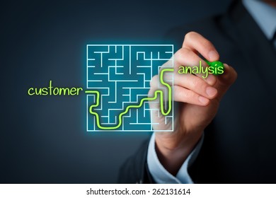 Customer Needs Analysis Concept Businessman Analyze Stock Photo ...