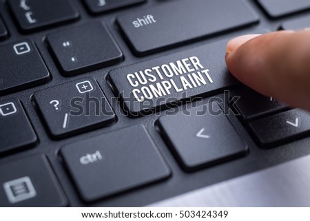 Customer complaint, business concept.