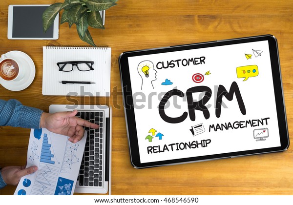Customer Crm Management Analysis Service Business Stock Photo