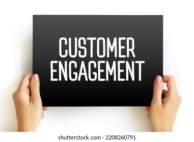 Customer Engagement Text Quote On Card, Concept Background