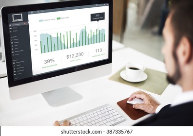 Customer Marketing Sales Dashboard Graphics Concept