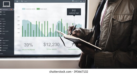 Customer Marketing Sales Dashboard Graphics Concept