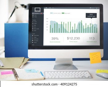 Customer Marketing Sales Dashboard Graphics Concept