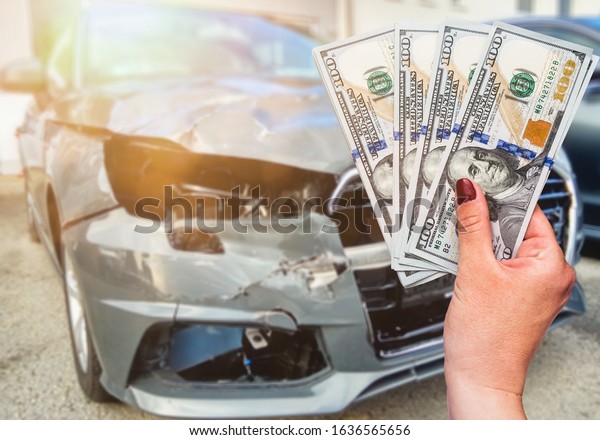customer pays money\
dollars for car\
repair.