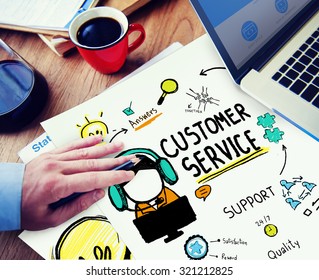 Customer Service Support Assistance Service Help Stock Photo 321212825 ...