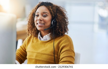 Customers Care If You Care Not How Much Is Known. Shot Of A Female Agent Working In A Call Centre.