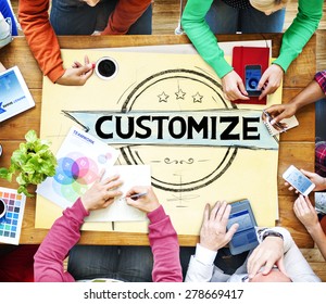 Customize Customization Customizing Change Concept