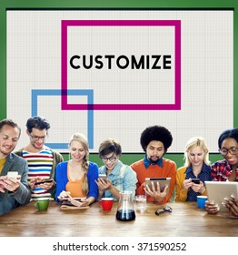 Customize Modify Ideas Adjust Creativity Customization Concept