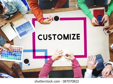 Customize Modify Ideas Adjust Creativity Customization Concept