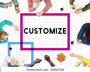 Customize Modify Ideas Adjust Creativity Customization Concept