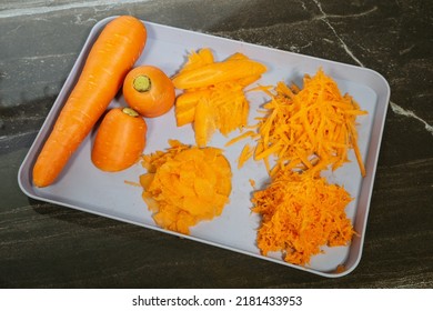 Cut Carrots In Different Ways.