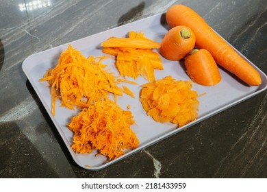 Cut Carrots In Different Ways.