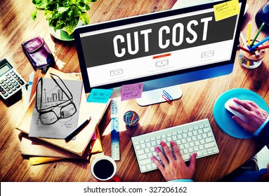 Cut Cost Reduce Recession Deficit Economy FInance Concept