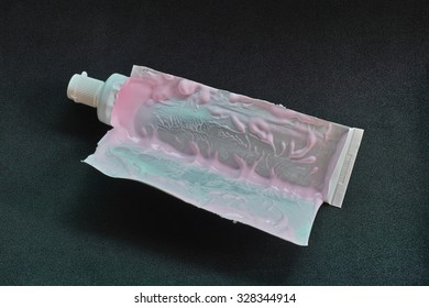 Cut Empty Toothpaste Tube 