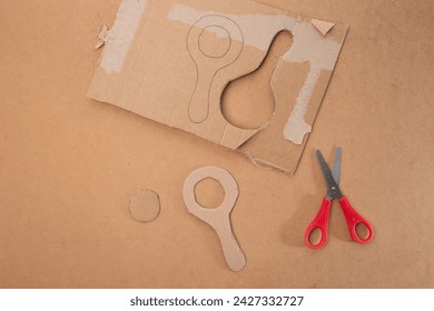 cut out cardboard magnifying