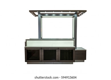 Cut Out Image Of A Shopping Mall Kiosk