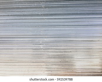 Cut side view of aluminum stack background