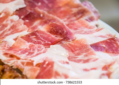 Cut Slices Of Ham (panish Jamon Iberico)