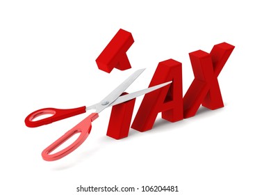 Cut tax - Shutterstock ID 106204481
