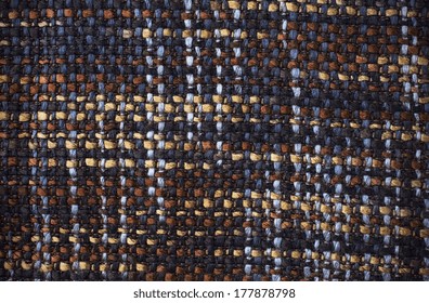 Cut Texture Of Manually Woven Textile Fabric