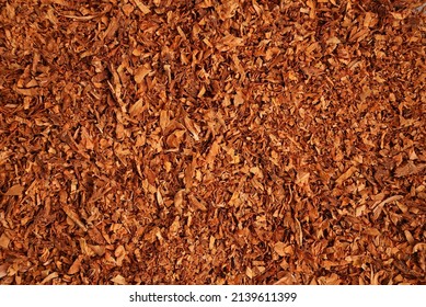 Cut Tobacco Leaf Texture Background