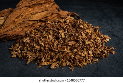 Cut tobacco and tobacco leaves