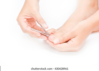 Cut toenails - Shutterstock ID 430428961