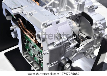 Cutaway model of an automobile engine control unit