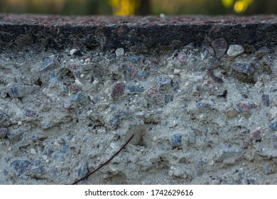 The Cutaway Road. Gray Background. Close-up.