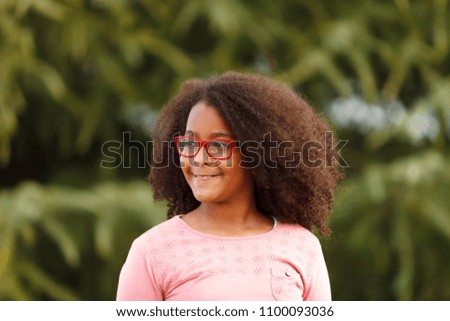 Similar – Pretty girl with long afro hair