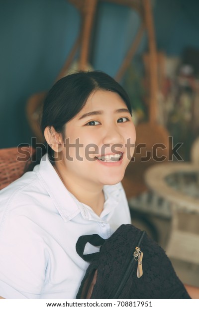 Cute Asian Girl Smile Dental Teeth Stock Photo (Edit Now) 708817951