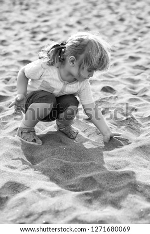 Similar – Image, Stock Photo help not needed Child