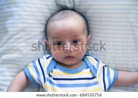 cute baby boy blue