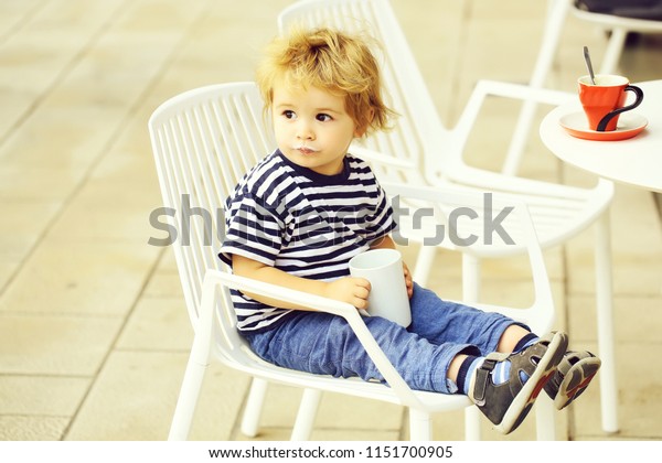 Cute Baby Boy Child Curly Blond Stock Photo Edit Now 1151700905