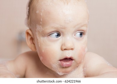 Cute Baby Boy Taking Bath Adorable Stock Photo 624221966 | Shutterstock