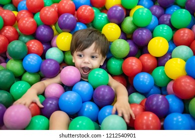 Cute Baby Boy Toddler Ball Pool Stock Photo 1212540892 | Shutterstock