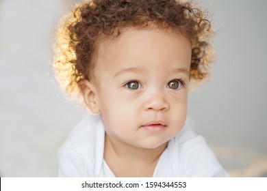 Cute Baby Fluffy Hair Pretty Boy Stock Photo (Edit Now) 1617725779