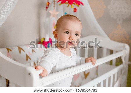 Similar – Image, Stock Photo Eight funny babies sitting on the floor