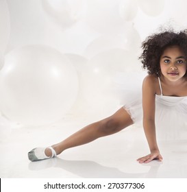 Cute ballet dancer girl