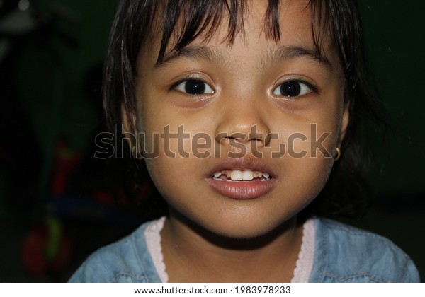 Cute Beautiful Face Small Girl Unique Stock Photo 1983978233 | Shutterstock