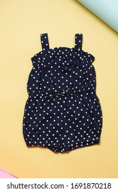 Cute Black Jumpsuit Polkadot For Baby