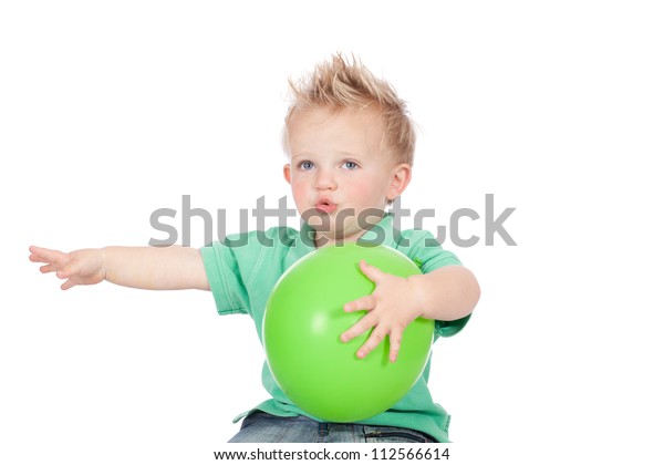 Cute Blonde Hair Blue Eyed Baby Stock Photo Edit Now 112566614
