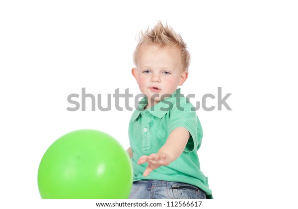 Cute Blonde Hair Blue Eyed Baby Stock Photo Edit Now 112566617