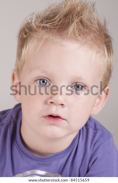 Cute Blue Eyes Boy Blonde Hair Stock Photo Edit Now 84515659