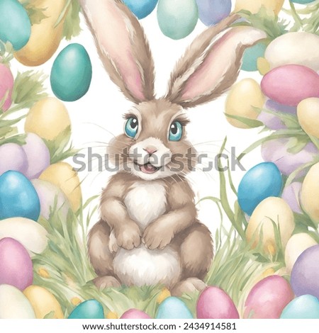 Cute and Cartoon Bunnies: Adorable bunny clip art featuring chubby cheeks, expressive eyes and charming poses