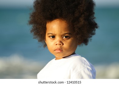 Little Black Boy Beach Stock Photos Images Photography