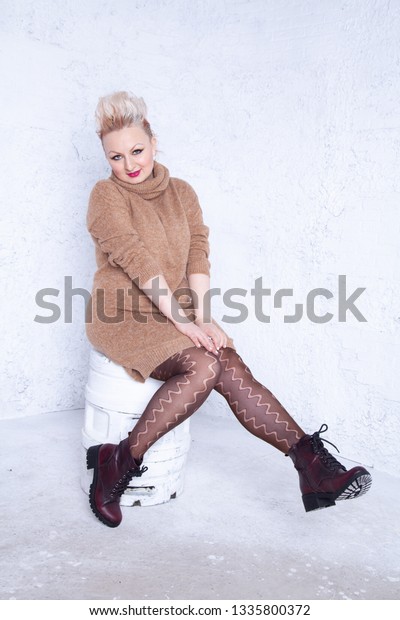 Cute Chubby Girl Short Hair Big Stock Photo Edit Now 1335800372